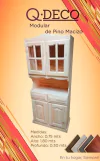 modular de madera de pino de 0.80