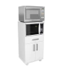 Porta Microondas en Melamina blanco - comprar online