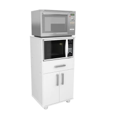Porta Microondas en Melamina blanco - comprar online
