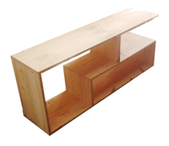 Mesa De LED Tv De Pino Moderna - comprar online