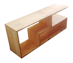 Mesa De LED Tv De Pino Moderna - comprar online