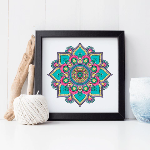 Quadro Decorativo - Mandala Color