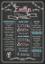 Quadro Decorativo Infantil - Chalkboard Delicado