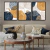 Quadro Decorativo - Trio: Coleção azul e mostarda na internet