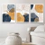 Quadro Decorativo - Trio: Coleção azul e mostarda - comprar online
