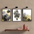 Quadro Decorativo - Trio: Geométrico amarelo - loja online