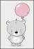 Quadro Decorativo Infantil - Ursinho (Rosa)