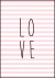 Quadro Decorativo Infantil - Love (Rosa)