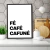 Quadro Decorativo - Fé, Café E Cafuné (Branco) - comprar online