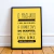 Quadro Decorativo - O Machado (Amarelo)