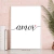 Quadro Decorativo - Amor (Branco)