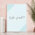 Quadro Decorativo - Então Quando (Azul) - comprar online