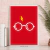 Quadro Decorativo - Harry Potter - Óculos (Vermelho) na internet