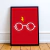 Quadro Decorativo - Harry Potter - Óculos (Vermelho) - comprar online