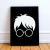 Quadro Decorativo - Harry Potter (Preto) - comprar online