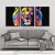 Quadro Decorativo - Trio: Leão Colorido