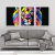 Quadro Decorativo - Trio: Leão Colorido - comprar online