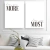 Quadro Decorativo - duo: more | most - Pendure | Loja de Quadros Decorativos