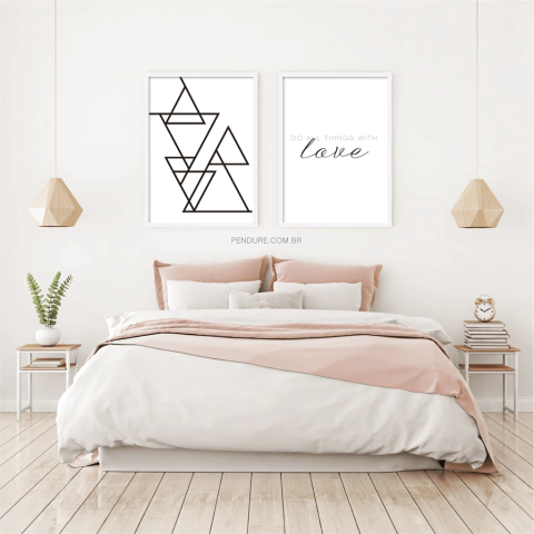 Quadro Decorativo - duo: wite love