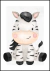 Quadro Decorativo Infantil - Zebra (Coleção Safari)