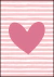 Quadro Decorativo Infantil - Coração (Rosa)