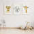 Quadro Decorativo Infantil - Trio: Safari Aquarelado