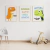 Quadro Decorativo Infantil - Trio: Dinossauros - comprar online