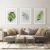 Quadro Decorativo - trio: folhagem aquarela