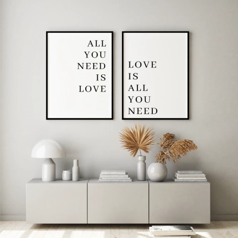 Quadro Decorativo - duo: all you need