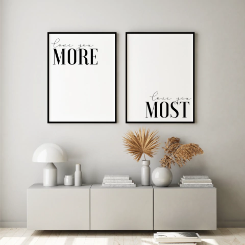Quadro Decorativo - duo: more | most