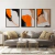 Quadro Decorativo - trio: pintura laranja