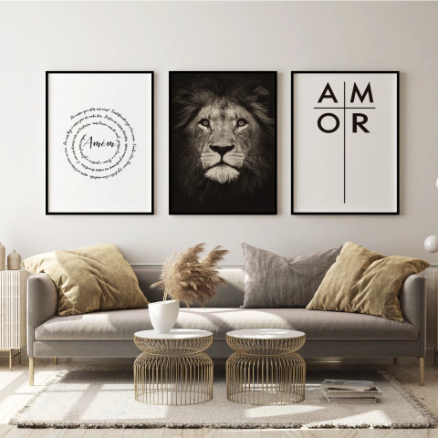 Quadro Decorativo - trio: fé 1