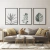 Quadro Decorativo - trio: folhas esverdeada - comprar online