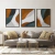 Quadro Decorativo - trio: abstrato terracota e azul - comprar online