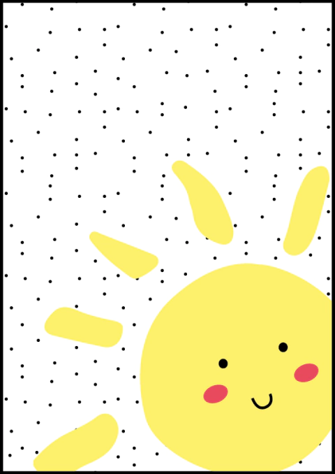 Quadro Decorativo Infantil - Raios De Sol