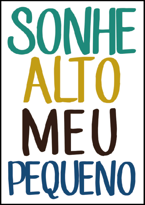 Quadro Decorativo Infantil - Sonhe Alto Meu Pequeno