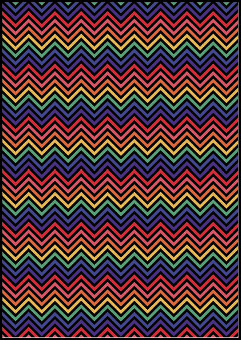 Quadro Decorativo - Color Chevron