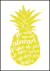 Quadro Decorativo - Abacaxi (Amarelo)
