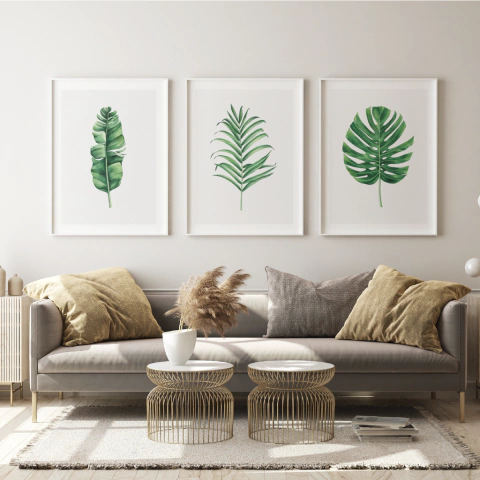 Quadro Decorativo - trio: folhagem 3