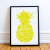 Quadro Decorativo - Abacaxi (Amarelo) - comprar online