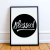 Quadro Decorativo - Blessed (Preto) - comprar online