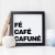 Quadro Decorativo - Fé, Café E Cafuné (Branco) na internet