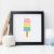Quadro Decorativo Infantil - Picolé De Alegria - comprar online