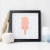 Quadro Decorativo Infantil - Picolé Rosa na internet
