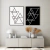 Quadro Decorativo - duo: triangle (p&b)