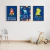 Quadro Decorativo Infantil - Trio: Meu Universo Personalizado - comprar online