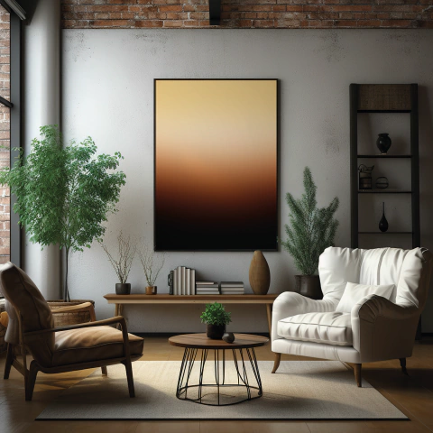 Quadro Decorativo em Canvas - Abstrato Neutro