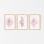 Quadro Decorativo Infantil - Trio: Ballet 2 - Pendure | Loja de Quadros Decorativos