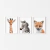 Quadro Decorativo Infantil - Trio: Safari - Girada, Zebra e Raposa na internet