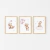 Quadro Decorativo Infantil - Trio: Ursinha - Pendure | Loja de Quadros Decorativos